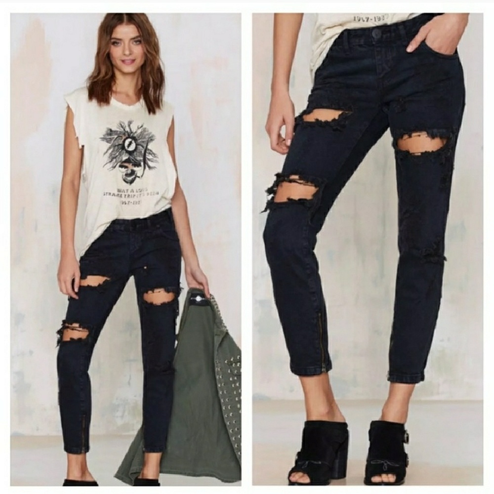 One Teaspoon Thrasher Freebird distressed jeans